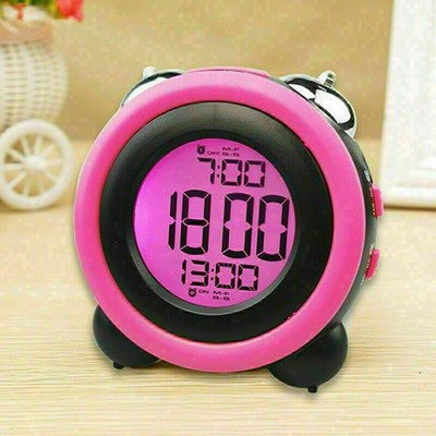 Extra laut Wecker Elektronisch Digital Timer Aufwachen Zwilling Glocke Farbe