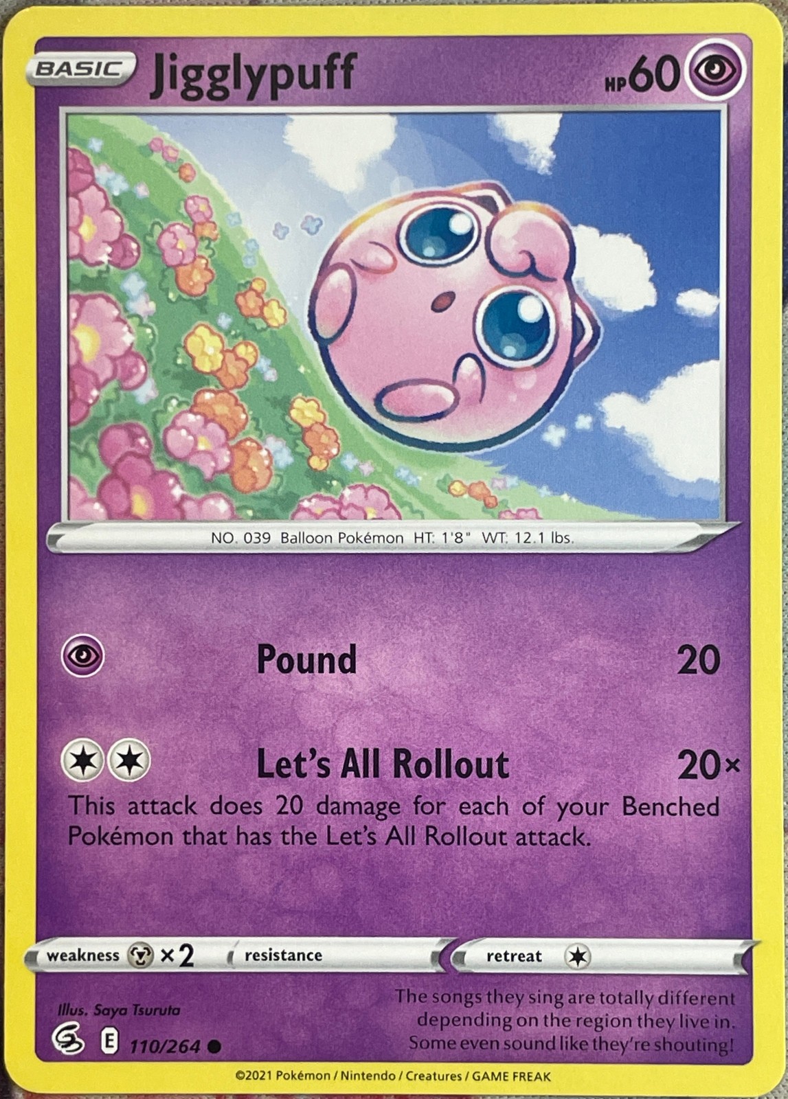 Jigglypuff - 110/264 - Fusion Strike Pokemon 2021