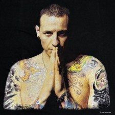 Vintage Linkin Park Chester Bennington Band 1997-2017 RARE Sz.L T-Shirt REPRINT