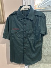 Boy Scout Venturing Green Short Sleeve Mens Medium UNIFORM SHIRT 2