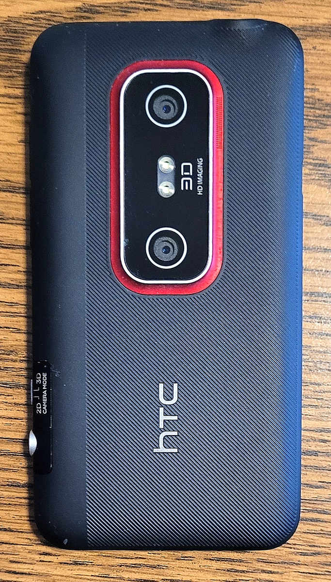HTC Evo 3D / PG86100 / APX515C - Black and Red ( Sprint ) Very
