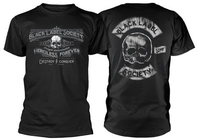 Black Label Society Band merciless forever basic black 2 side T shirt_REPRINT @@