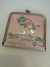 Sanrio Little Twin Stars Kiki Lala Clasp Style Comb Holder Mirror 1976 RARE