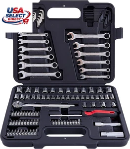 121-Piece Ensemble d'outils de mécanique pour les projets automobiles–Remplacement compatible