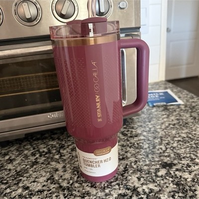 Stanley x Calia Quencher H2.0 40oz Insulated Tumbler Purple Lid Straw Handle