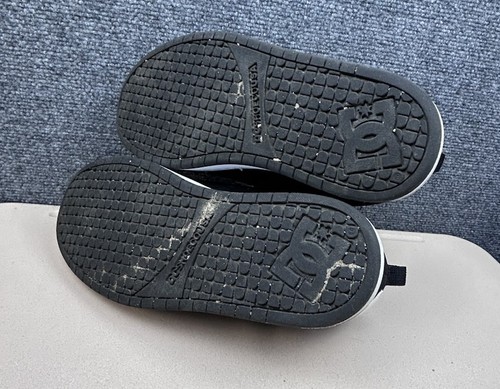 DC Court Graffik Zapatos de Skate para Hombres Talla 10 Negro Blanco Cuero Lengua Grasa Tenis - Imagen 6 de 10