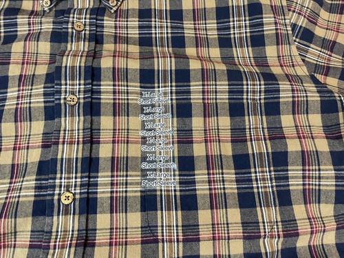 Camisa St John's Bay Para Hombres XL Madrás Informal Abotonada A Cuadros Manga Corta ¡NUEVA CON ETIQUETAS!! - Imagen 3 de 12
