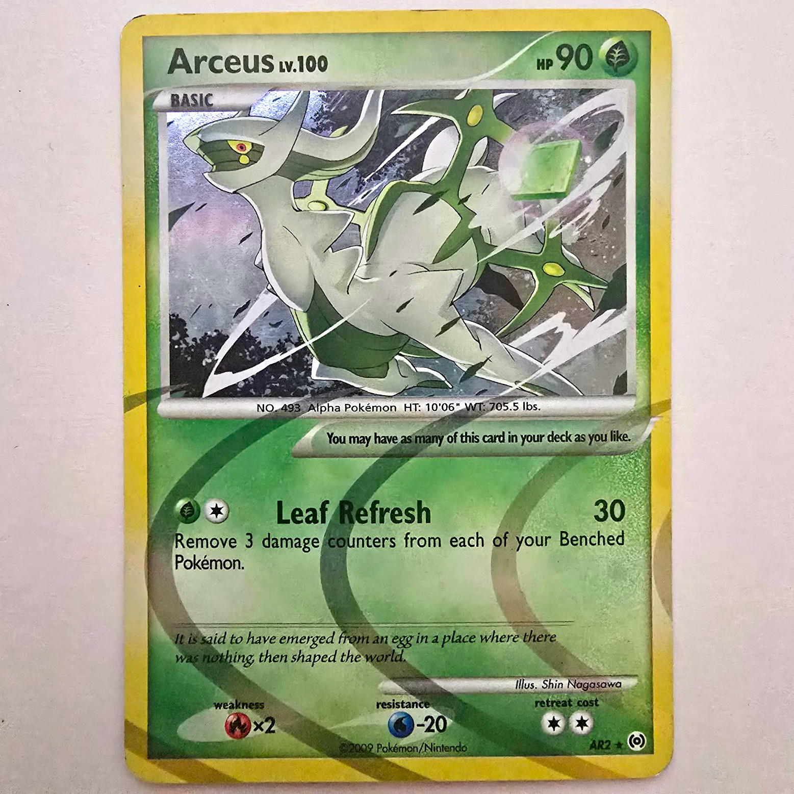 Arceus AR2 Holo Rare Platinum Arceus 2009 Pokemon TCG LP