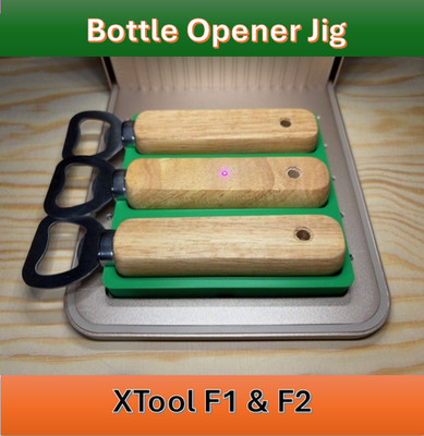 Präzisions Jig / Haltevorrichtung für Flaschenöffner   passend für xTool F1 & F2