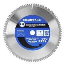 COMOWARE 12“ Circular Saw Blade, 100T TCG Metal Cutting 12 100T, Silver 
