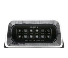 Dual Row LED Black 3rd Third Rear Tail Brake Light Lamp Compatible with Chevy...