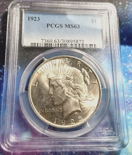 1923 P Peace Silver Dollar PCGS MS 63