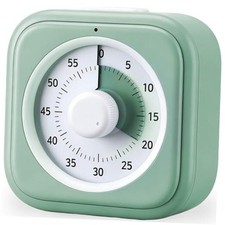 60 Minute Visual Timer for Kids, Silent Countdown Clock, Time Management Green
