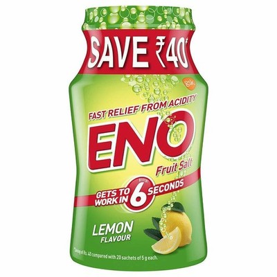 Eno Fruit Salt Lemon 100 gram Jar Pack antacid fast relief from acidity & gas
