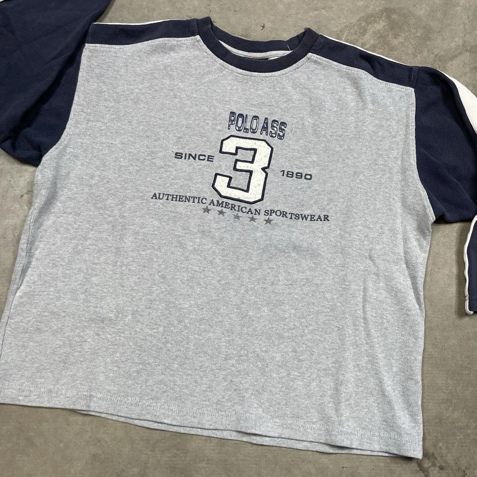 Camisa polo Assn anos 90 anos 00 Y2k #3 streetwear esportiva americana camiseta ativa - Imagem 2 de 4
