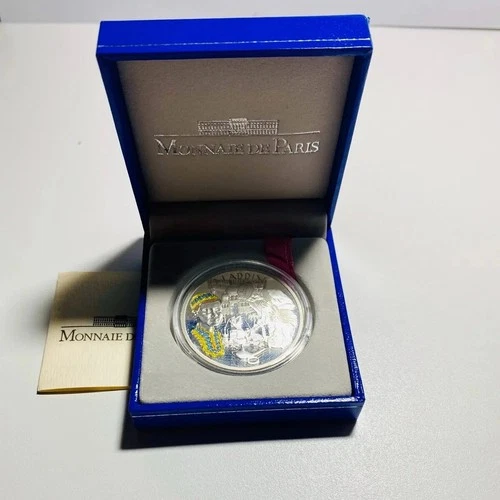 Monnaie De Paris Mint 22 gram .900 Proof Silver Colorized Coin ~ AladDin
