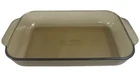 Pyrex 232-R Amber Glass 11”x7”x1.5” 2 Qt 2L Casserole Baking Pan Dish Vintage