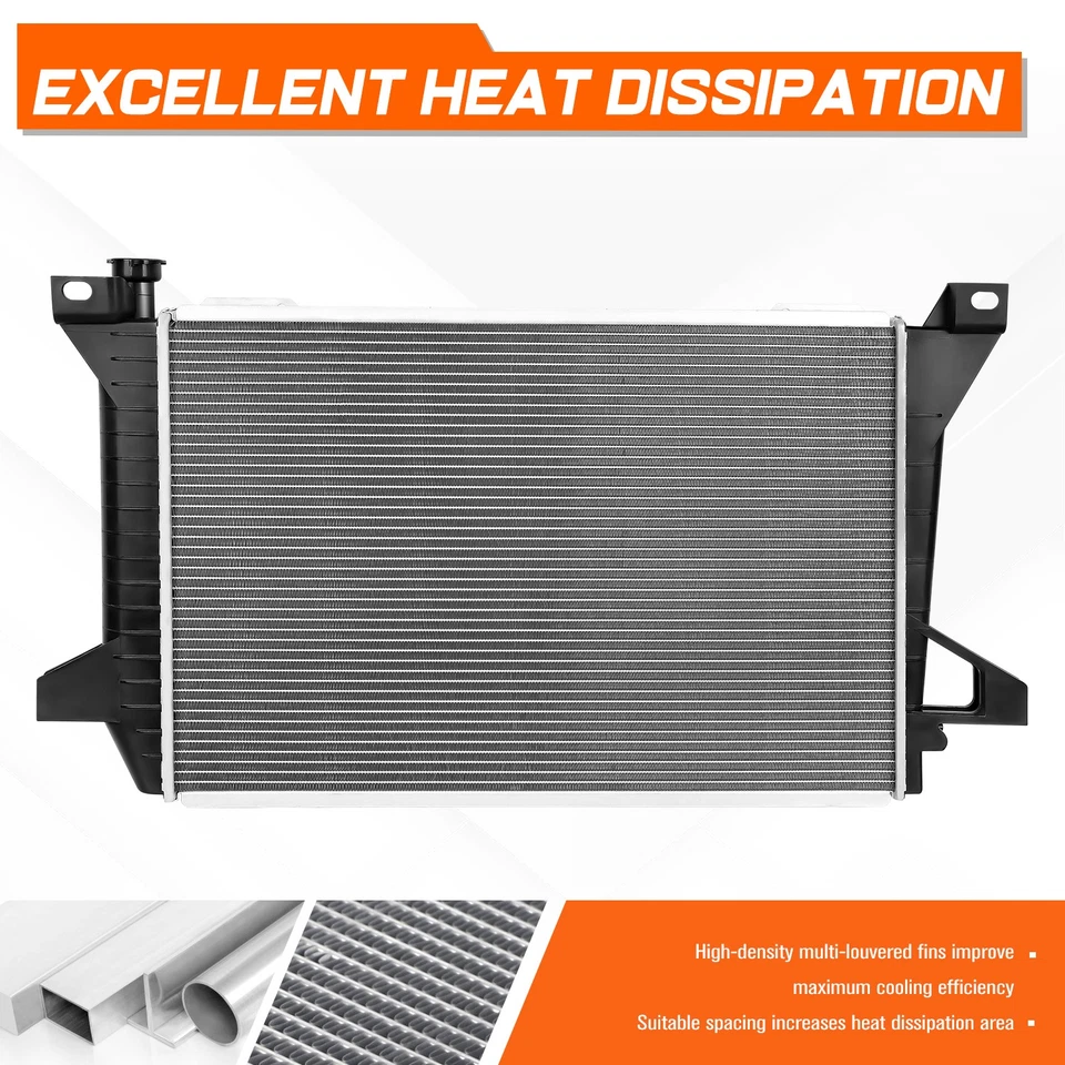 Radiador de fábrica de aluminio OE para 85-96 Ford F150/F250/F350 4,9 MT/AT DPI-1452 Foto 4 de 4