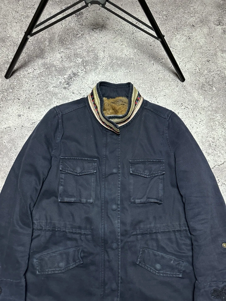 Chaqueta Parka Bazar Deluxe Algodón Denim Mujer Talla 44 Azul Marino  Foto 3 de 4