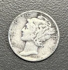 1942 - 10C Mercury Dime / 90% Silver Coin.