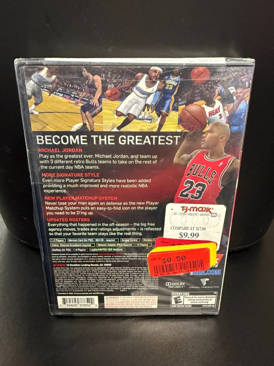 NBA 2K11 Playstation 2 Factory Sealed Michael Jordan Cover NTSC