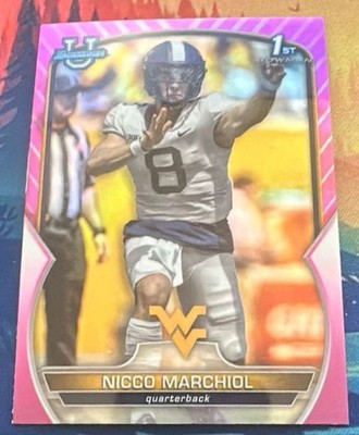 2022 Bowman University Chrome - Nicco Marchiol #77 Pink Refractor (RC)