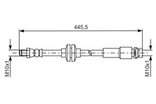Bremsschlauch BOSCH 1 987 481 668 für FOCUS FORD CEU CB7 DXA MAX 3 2 Van TDCi
