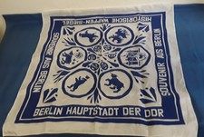 Souvenir aus Berlin Historische Wappen Siegel Hauptstadt DDR Andenken Tuch alt