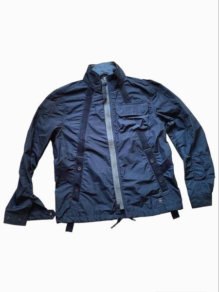 Herren G-Star Raw Jacke Schwarz Nylon L