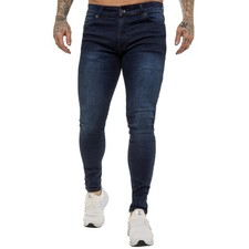 Enzo Slim Fit Jeans Mens Skinny Stretch Flex Denim Cotton Trouser Pants UK Sizes