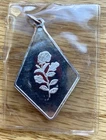 Rare PAMP Suisse 1 oz .999 Silver Bar Rose Pendant Mint Sealed Vintage Diamond