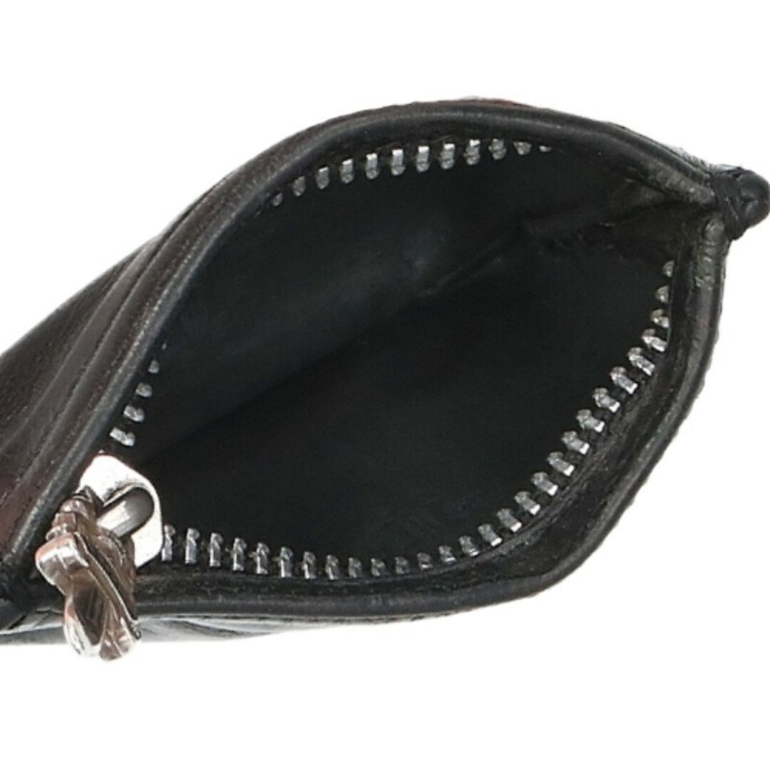 075◆CHROME HEARTS ZIPPER CHANGE PURSE Chrome Hearts ZPR CHNG 3x4 change purse zipper coin mens