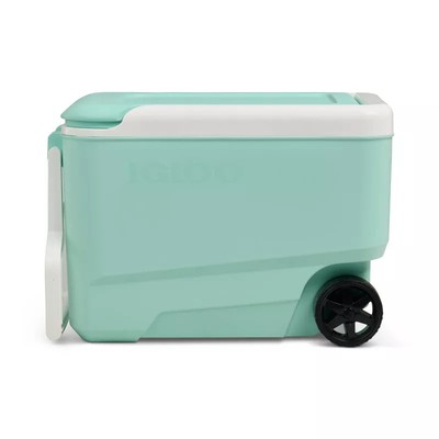 IGLOO WHEELIE 53 CANS/38QT ROLLING COOLER - SEAFOAM