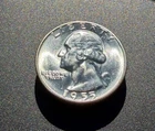 1955 Washington Quarter - 90% Silver - NICE BU Condition