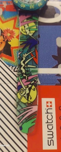 Orologio Swatch JUNGLE SDV900 1997 Scuba NON FUNZIONANTE DISPLAY DA COLLEZIONE - Foto 4 di 9