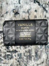Bath Body Works Noir Vanilla Shea Butter Cleansing Bar Soap men’s collection