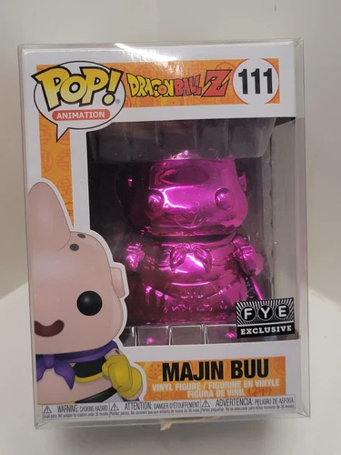 Funko Pop! Dragon Ball Z Majin Buu Chrome FYE Exclusive w/ Protector