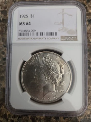 1925-P Peace Dollar — photo from another recent sale