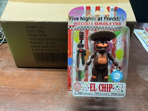 Funko Figure Five Nights at Freddy's El Chip Figure Case Fresh New Unopened