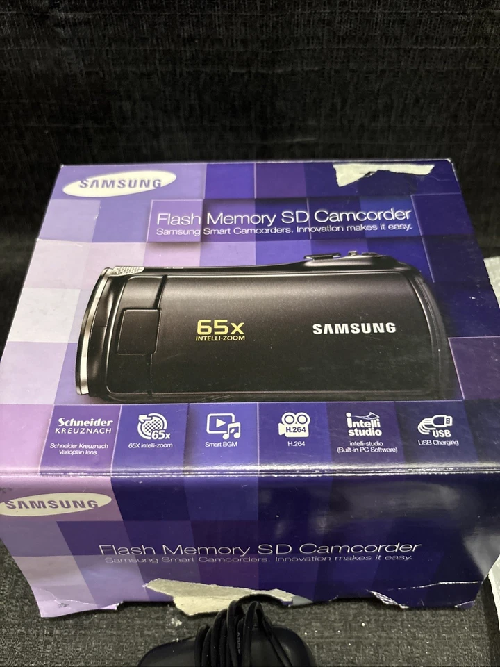 Samsung SMX-F50SN/XAA Flash Media Camcorder Tested/Works New In Damaged Box - Image 2 of 4
