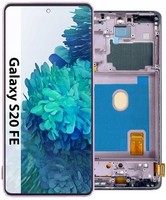 Display FüR Samsung Galaxy S20 Fe 5G G781 Oled Lcd Bildschirm +Rahmen Fiolet