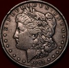 1901 Philadelphia Mint Silver Morgan Dollar — photo 1