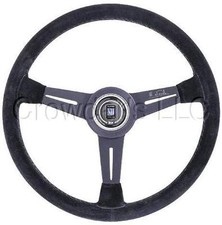 Nardi Personal Classic 330 Black Suede Black Spoke Steering Wheel 6061.33.2081 Nardi Personal Classic 330 Black Suede Black Spoke Steering Wheel 6061.33.2081