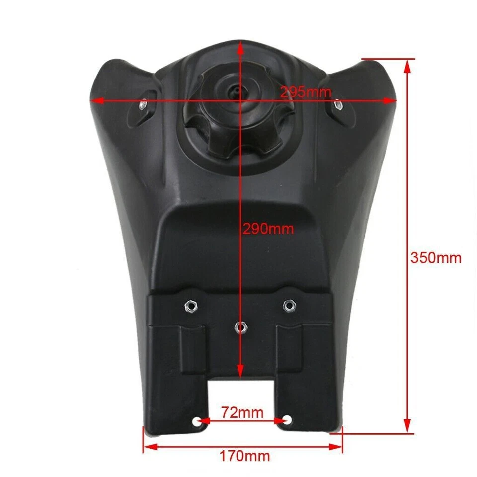 Tanque de combustível assento alto para-lama plástico azul para Yamaha TTR110E TTR110 pit dirt bike - Imagem 3 de 4