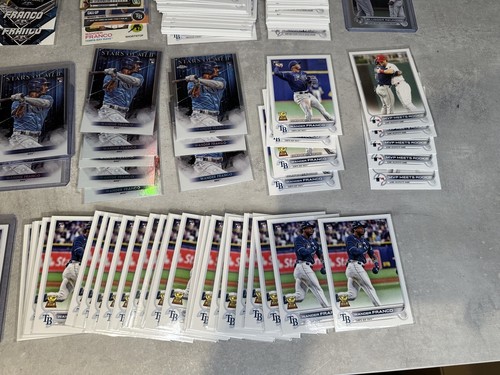 LOTTO BASE INSERTO CARTA WANDER FRANCO 159 ROOKIE 2022 TOPPS DONRUSS CHROME RAYS WOW - Foto 5 di 7