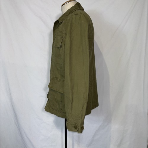 New J. Crew Olive Military Green Jacket Pockets Coat Button Down Corduroy Sz M - Picture 7 of 20