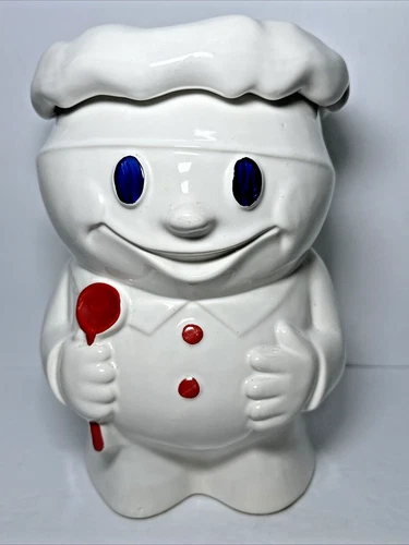 Vintage Bobby The Baker Pillsbury Dough Boy Cookie Jar  1950's USA