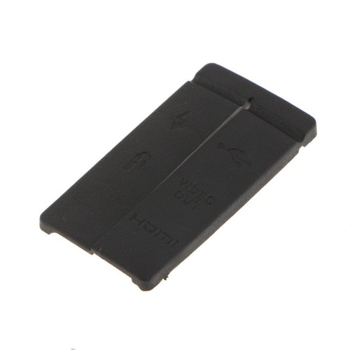 USB HDMI AV Video Out MIC Rubber Door Cover For Canon 50D Black Camera e - Picture 5 of 10