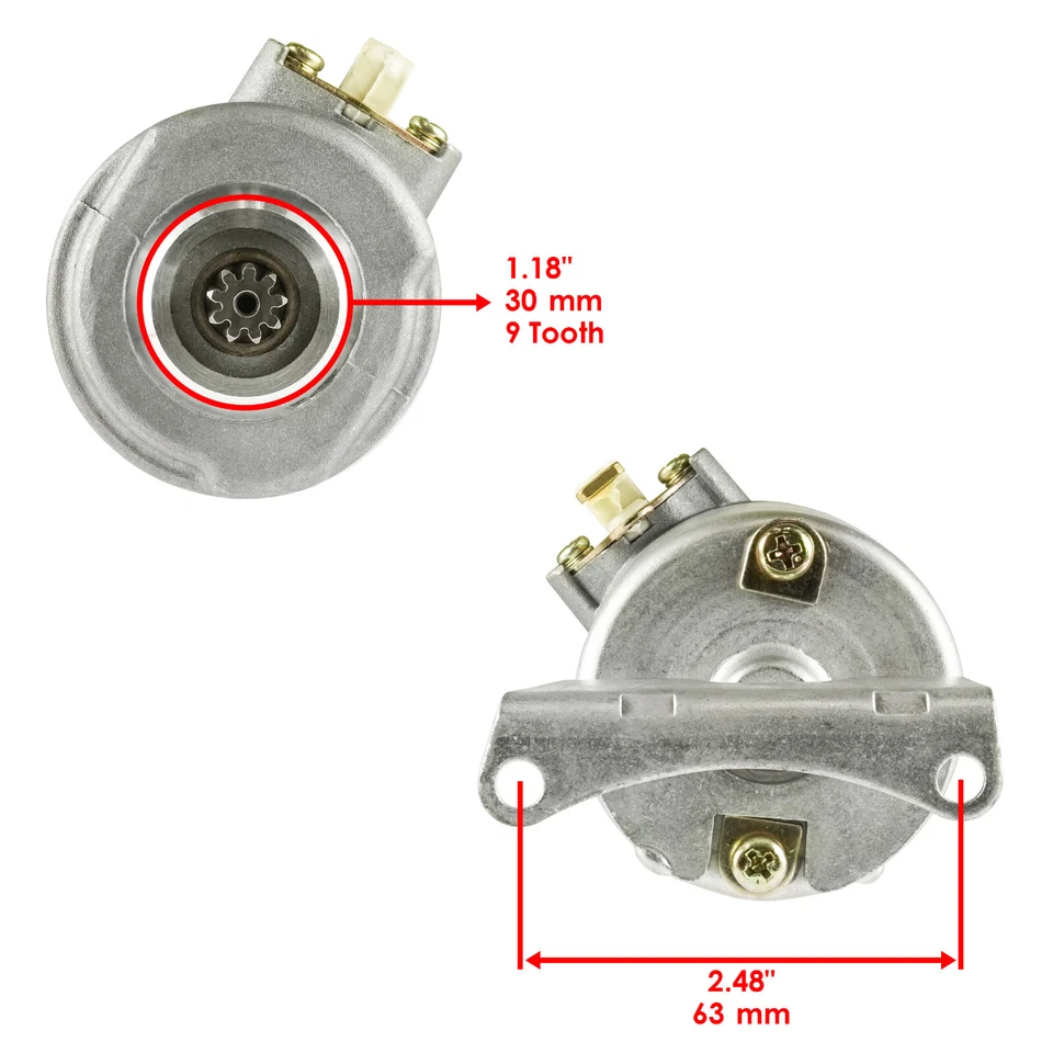 Starter and Relay Solenoid fits Kawasaki Bayou 185 KLF185A 1985 1986 1987 1988 - Image 3 of 4