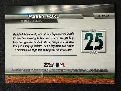 2024 Bowman - Top 100 - Harry Ford - #BTP-25 | eBay